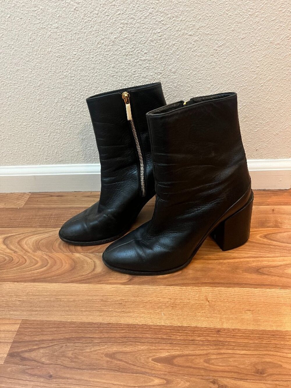 Dear Frances Spirit Black Leather Boots – EU 39